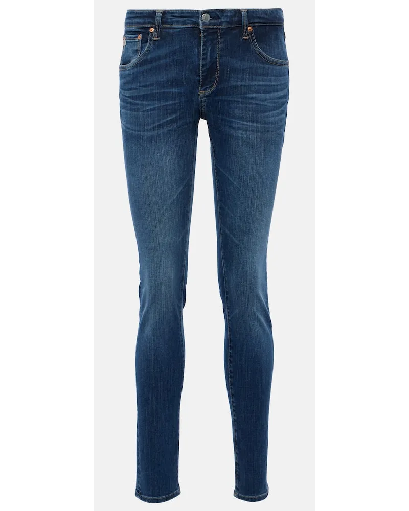 Adriano Goldschmied Jeans skinny Legging a vita bassa Blu