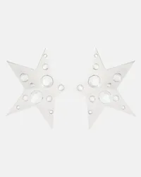 Area Orecchini Star con cristalli Argento