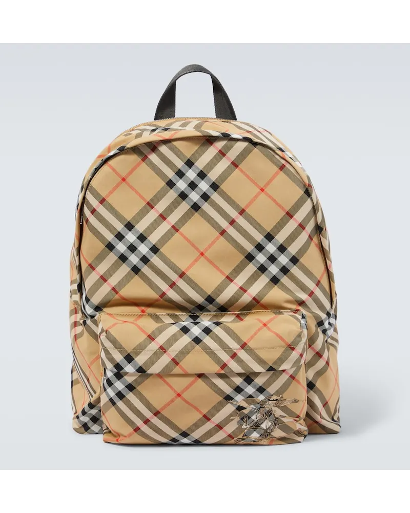 Burberry Zaino Burberry Check Marrone
