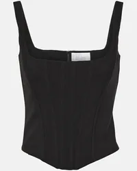 Giuseppe di Morabito Bustier in misto lana Nero