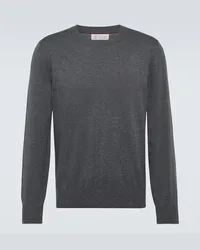 Brunello Cucinelli Pullover in cotone Marrone