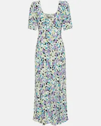 Diane von Furstenberg Abito midi Fiona in cotone Blu