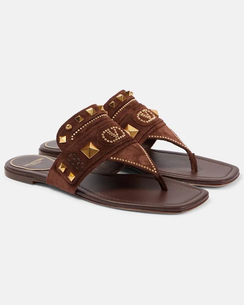 Valentino Garavani Sandali infradito Plaster Caster Marrone