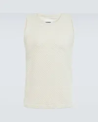 Jil Sander Tank top in misto cotone Beige