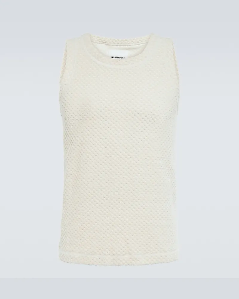 Jil Sander Tank top in misto cotone Beige