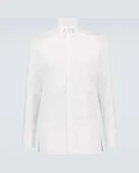 Givenchy Camicia a maniche con logo metallico Bianco