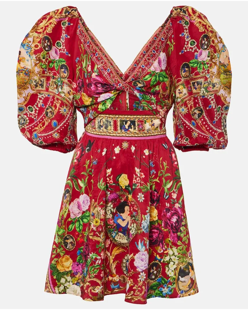 Camilla x DisneyÂ® - Miniabito in lino e seta Rosso
