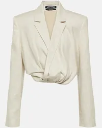 Jacquemus Blazer cropped Bahia Courte Beige