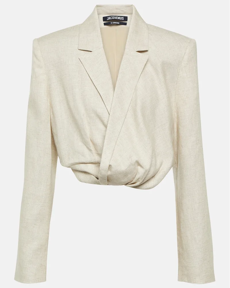 Jacquemus Blazer cropped Bahia Courte Beige