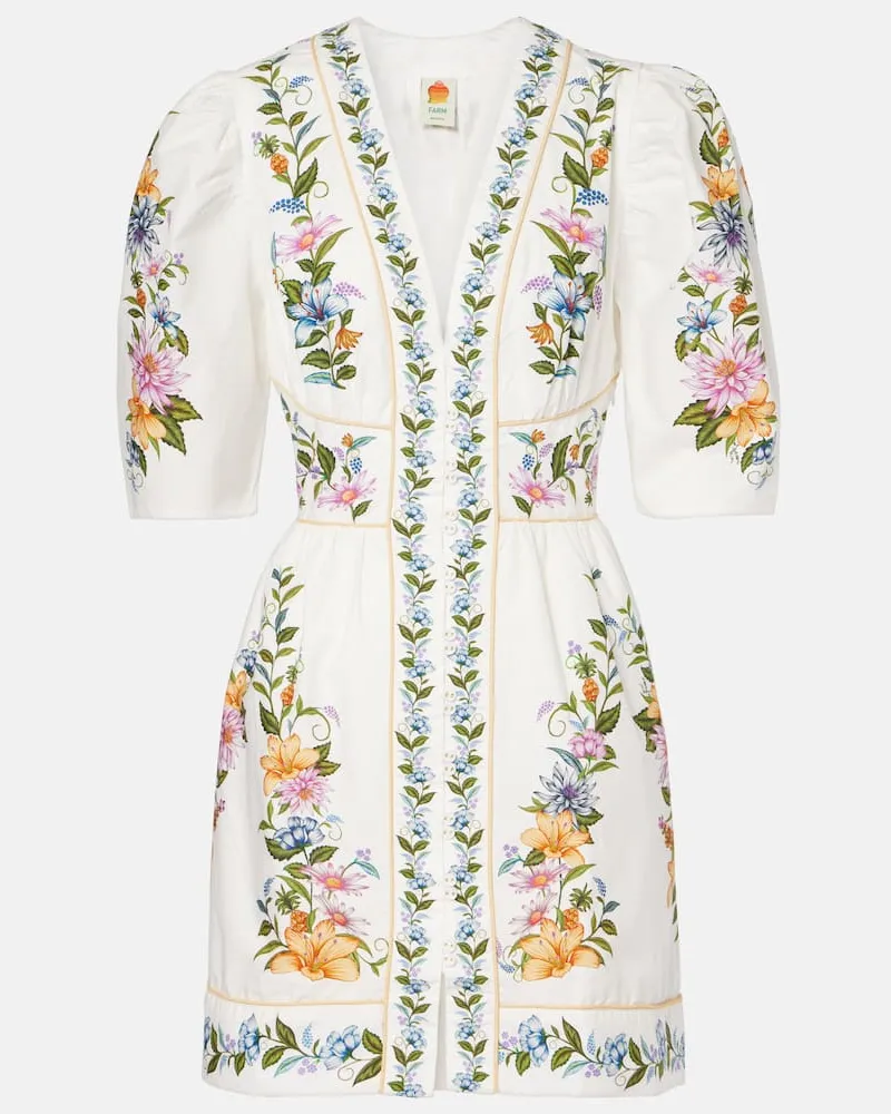 FARM Rio Abito corto Sweet Bloom in cotone Multicolore