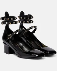 Valentino Garavani Pumps Rockstud in vernice Nero