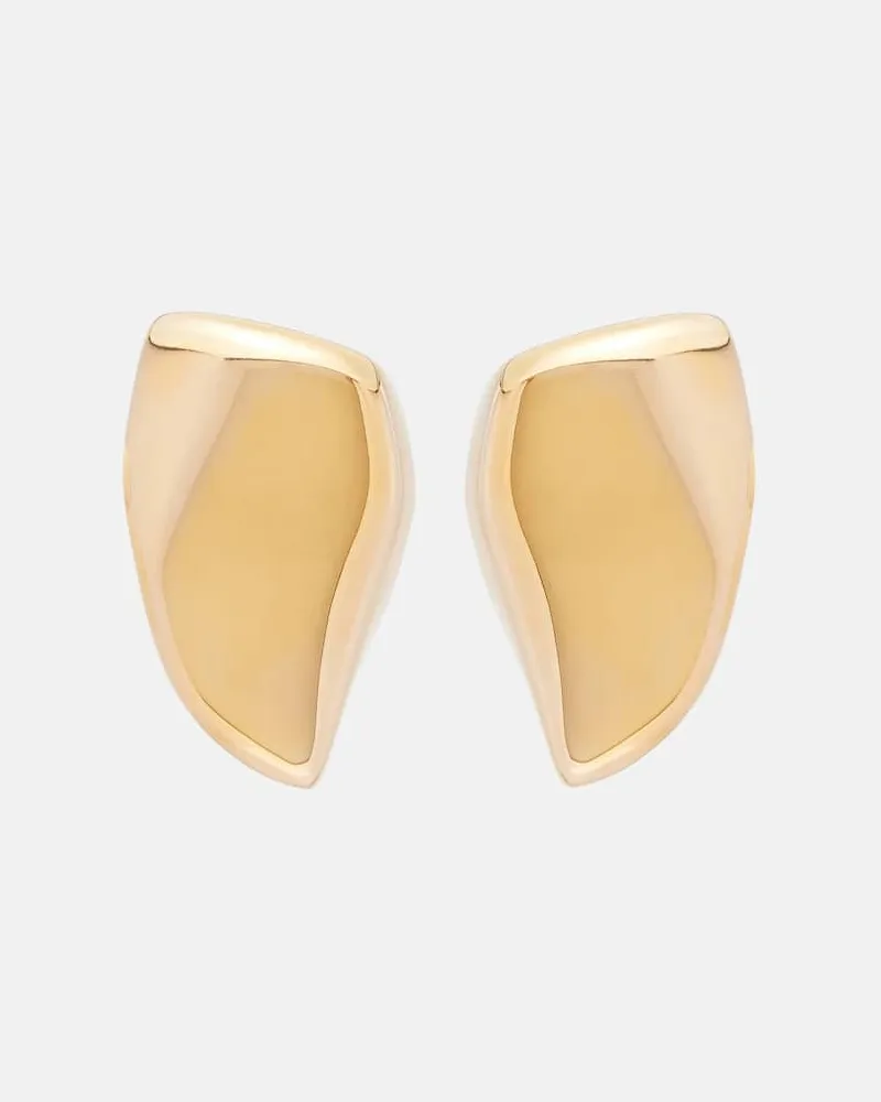 Bottega Veneta Orecchini Prisma Small bagnati in oro 18kt Oro