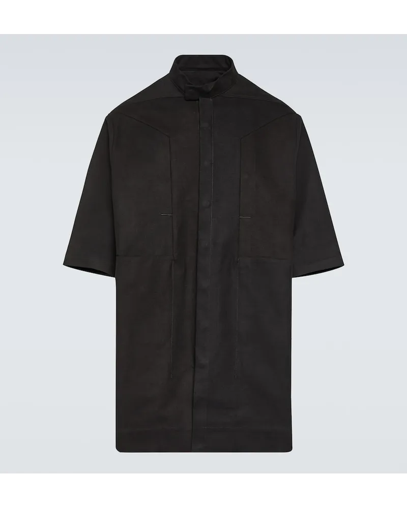 Rick Owens Giacca Edfu Magnum in cotone Nero
