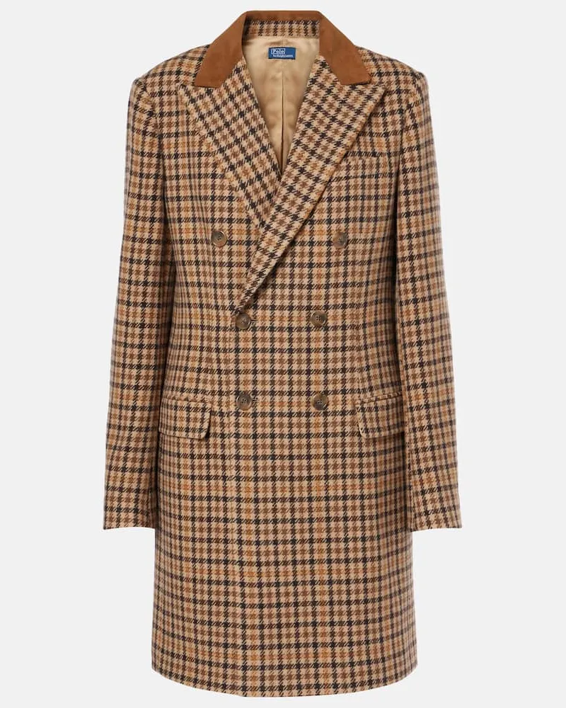 Ralph Lauren Cappotto doppiopetto in misto lana Multicolore
