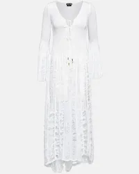 Tom Ford Abito midi in crochet Neutro