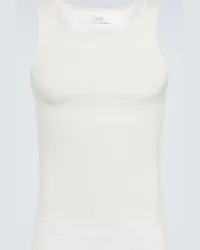 ERL Tank top in jersey di cotone Bianco