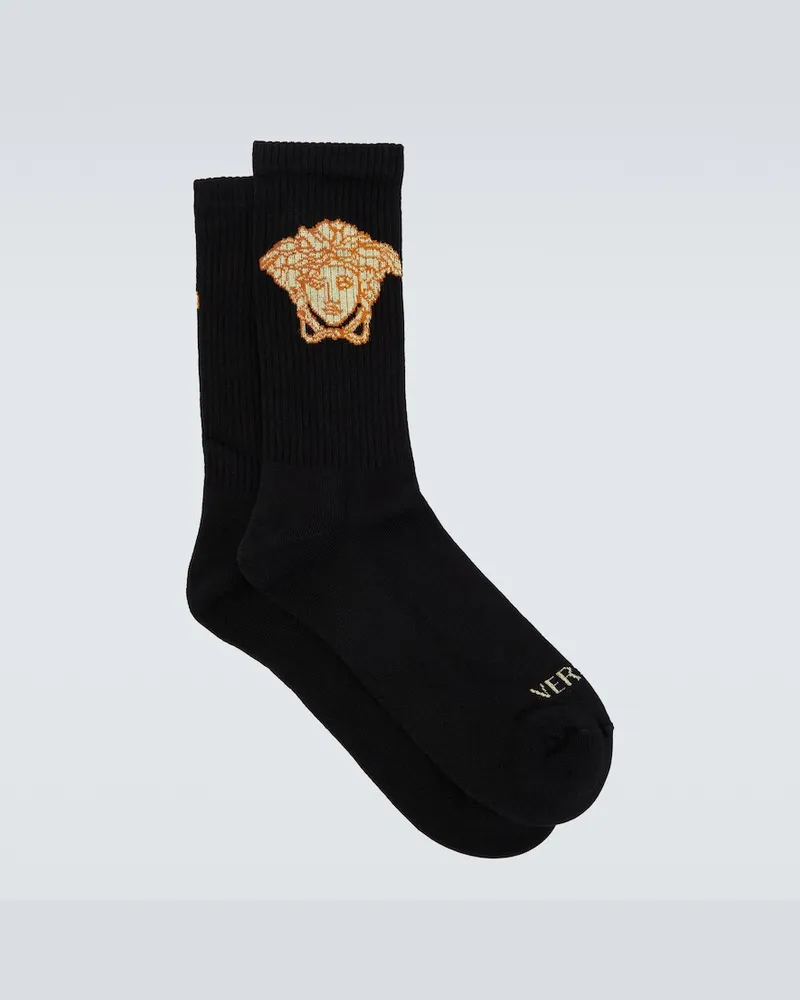 Versace Calzini La Medusa in misto cotone Multicolore