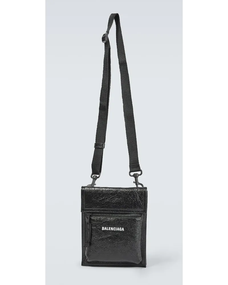 Balenciaga Borsa a tracolla Explorer in pelle Nero
