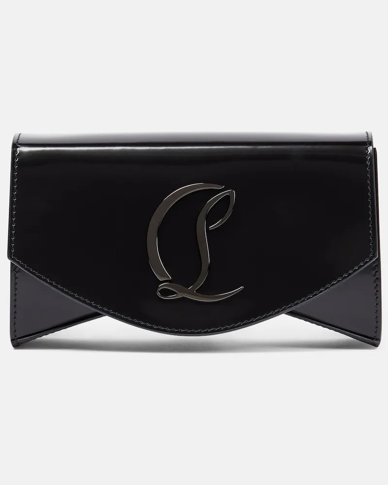 Christian Louboutin Clutch Loubi54 in vernice Nero
