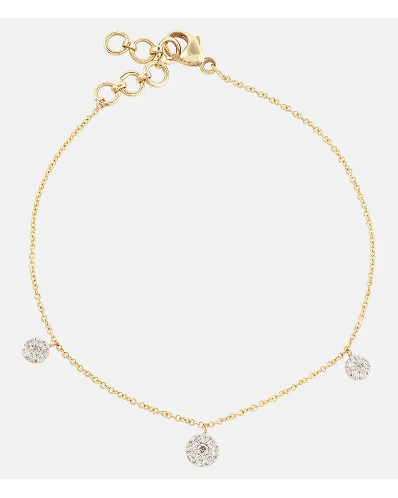Stone & Strand Bracciale Disco in oro 10kt con diamanti Oro