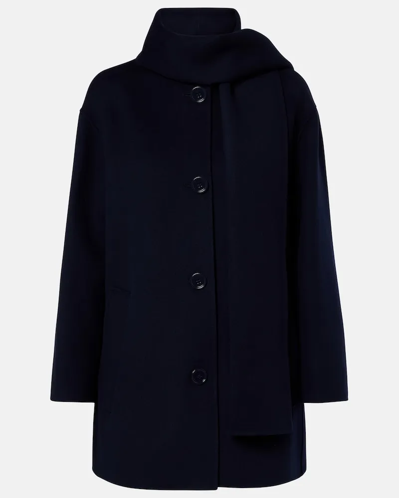 Max Mara Cappotto in lana vergine Blu