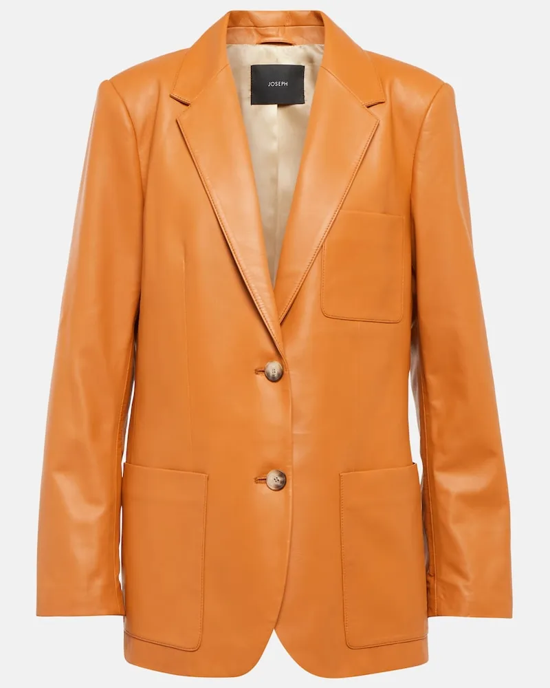 Joseph Blazer Jacques in pelle Marrone
