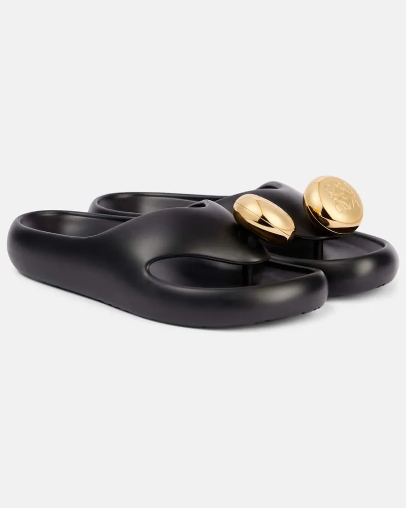 Loewe Paula's Ibiza - Sandali Foam Pebble in PVC Nero