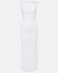 Alaïa Alaïa Abito midi in maglia Bianco