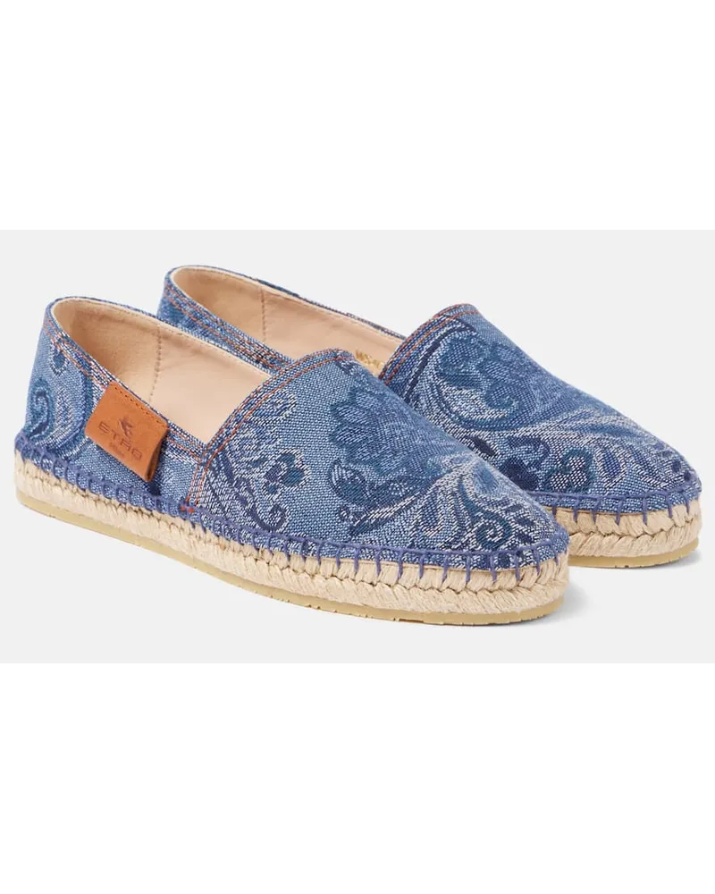 Etro Espadrillas in denim Blu