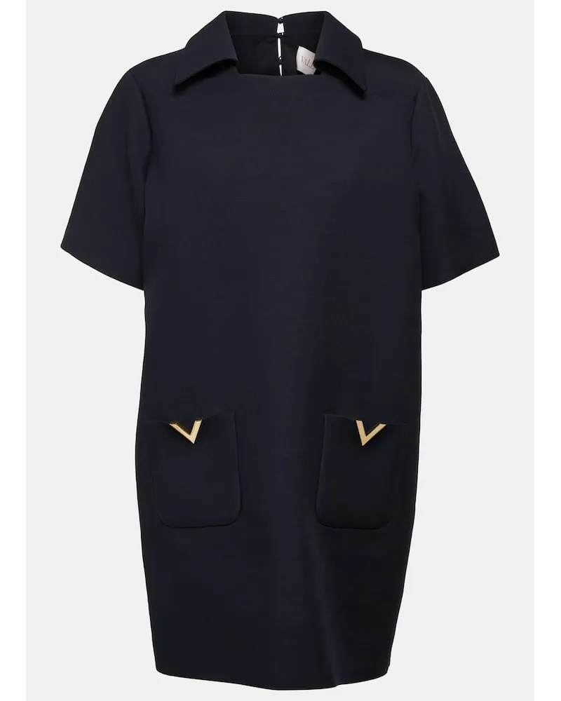 Valentino Garavani Miniabito VGOLD in CrÃªpe Couture Blu