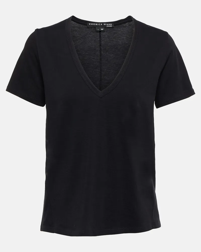 Veronica Beard T-shirt Cindy in cotone Nero