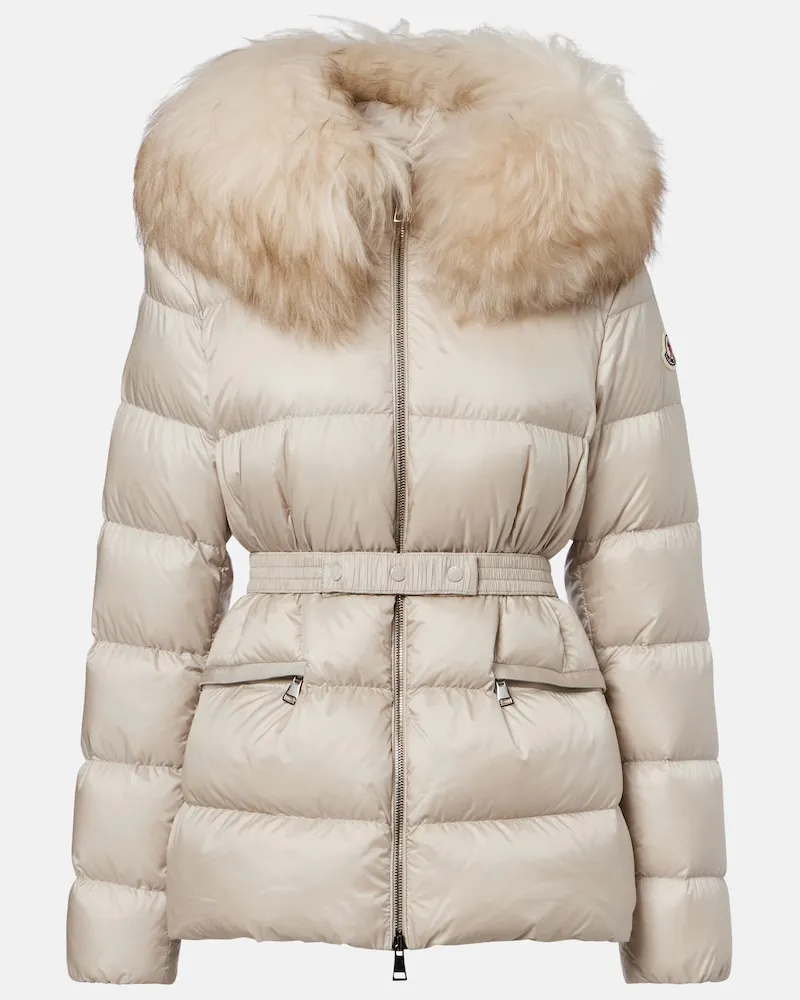 Moncler Piumino Boed con shearling Beige