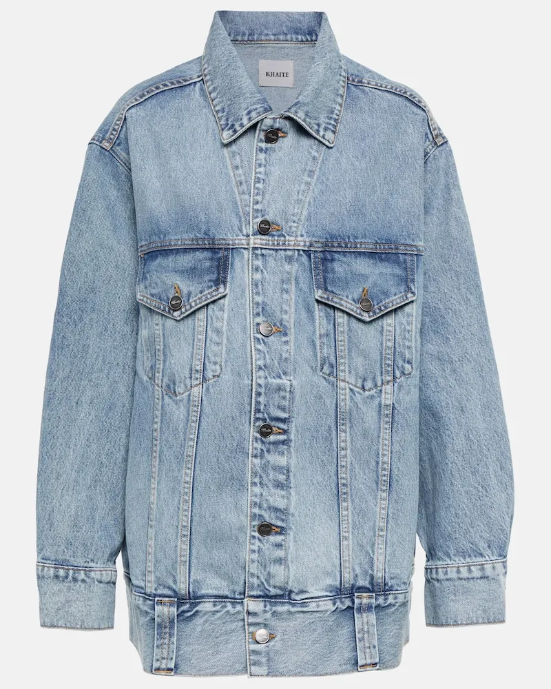 KHAITE Giacca di jeans Grizzo Blu