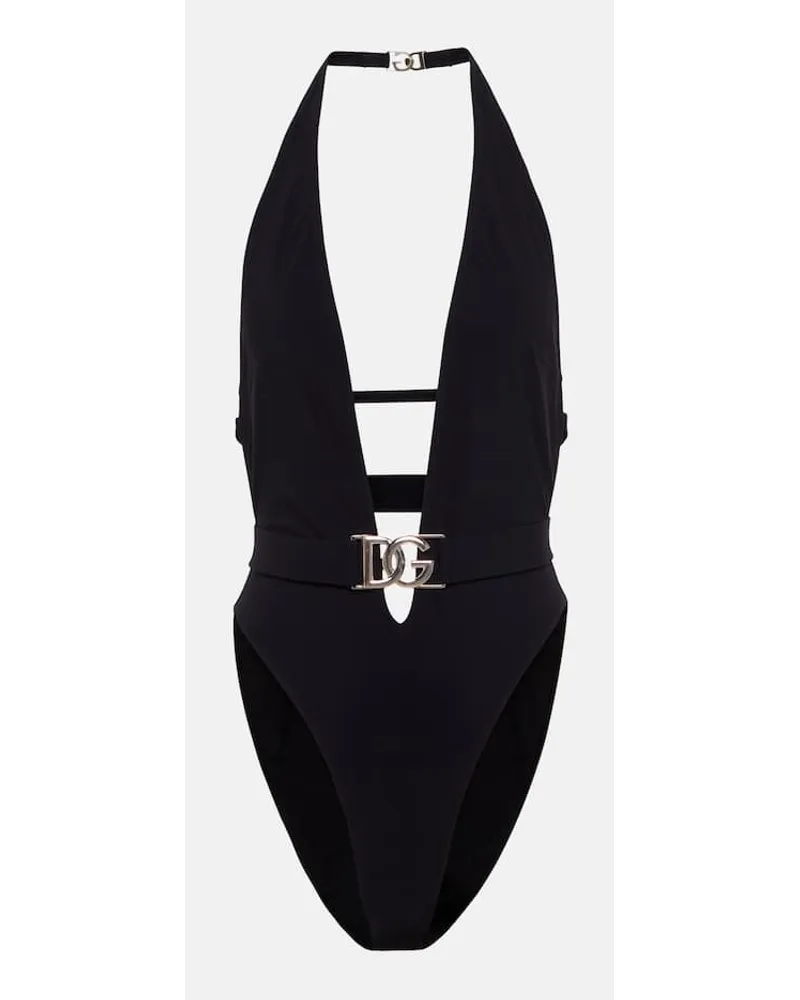 Dolce & Gabbana Costume intero con cintura Nero