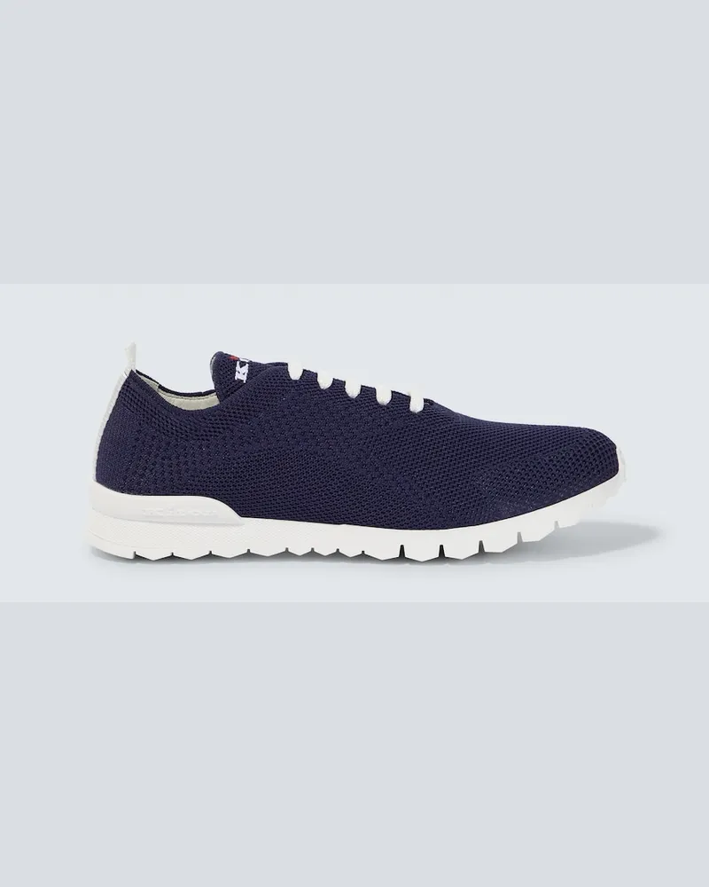 Kiton Sneakers FITS in cotone Blu