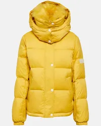 Yves Salomon Piumino con shearling Giallo