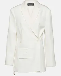 Jacquemus Blazer asimmetrico Tibau Bianco