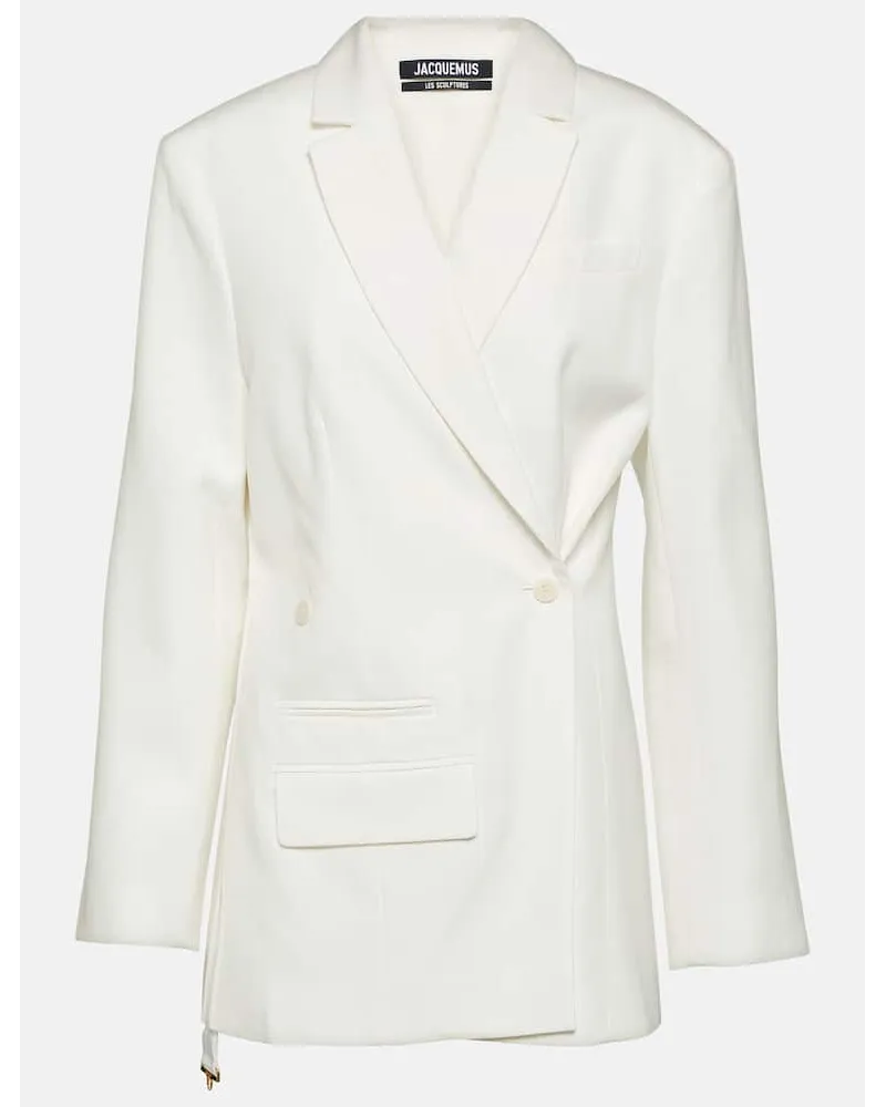Jacquemus Blazer asimmetrico Tibau Bianco