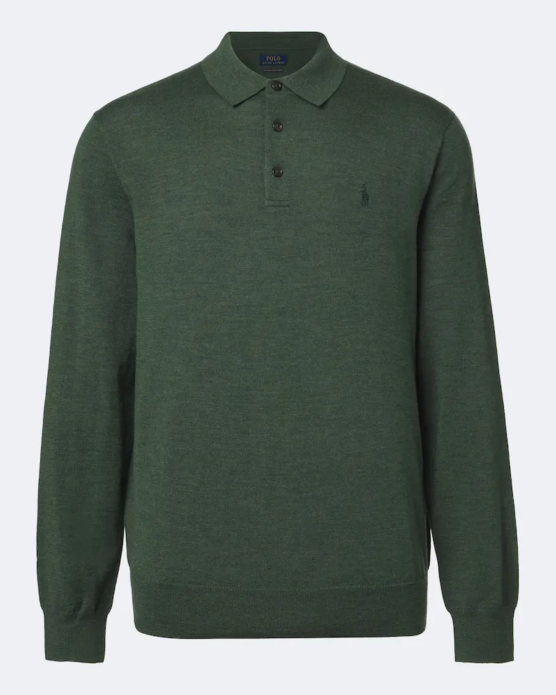 Ralph Lauren Pullover polo in lana Verde