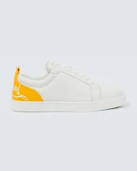 Christian Louboutin Sneakers Fun Louis Junior in pelle Bianco