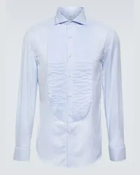 Brunello Cucinelli Camicia in cotone Blu