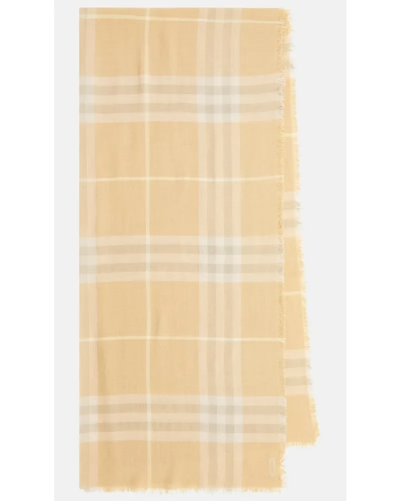 Burberry Sciarpa in lana Burberry Check Beige