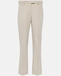 Max Mara Pantaloni cropped regular Fatina Bianco