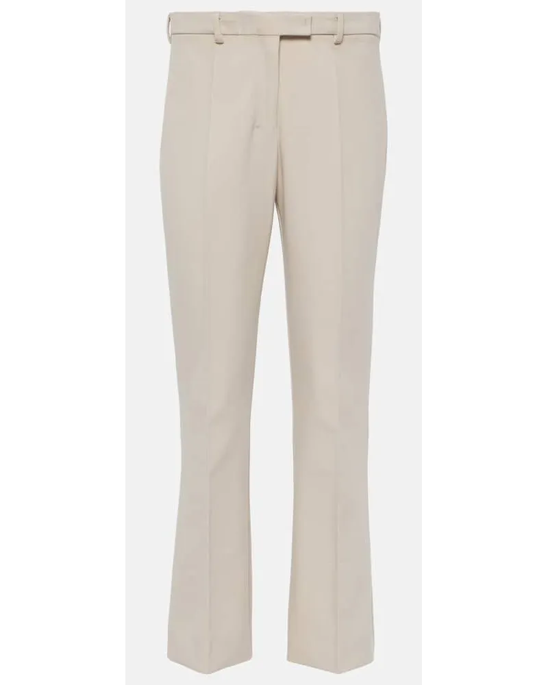 Max Mara Pantaloni cropped regular Fatina Bianco