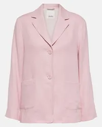 Max Mara Blazer in lino Rosa