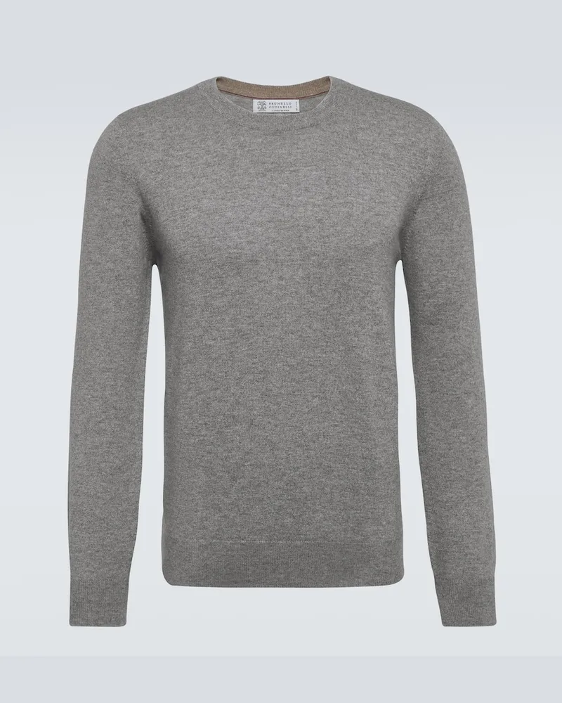 Brunello Cucinelli Pullover in cashmere Grigio