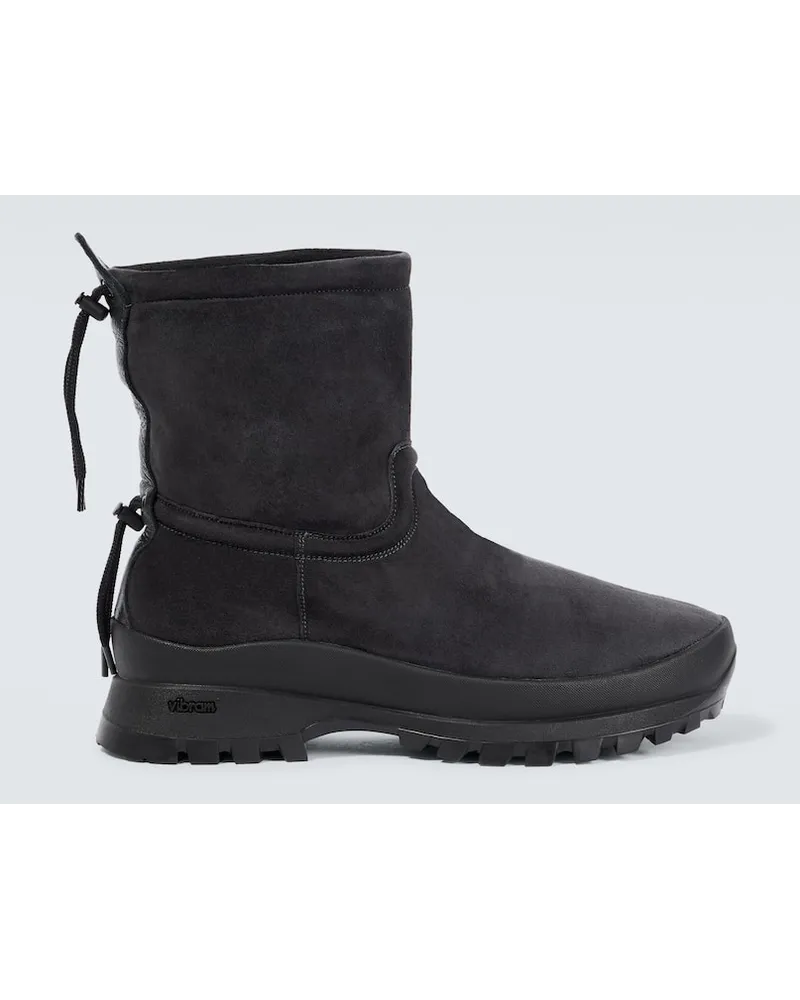 AURALEE x Foot The Coacher - Stivali in suede Nero