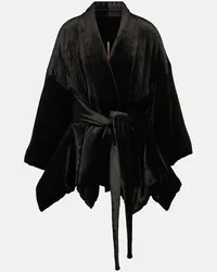 Rick Owens Lilies - Giacca Tommywing in velluto Nero