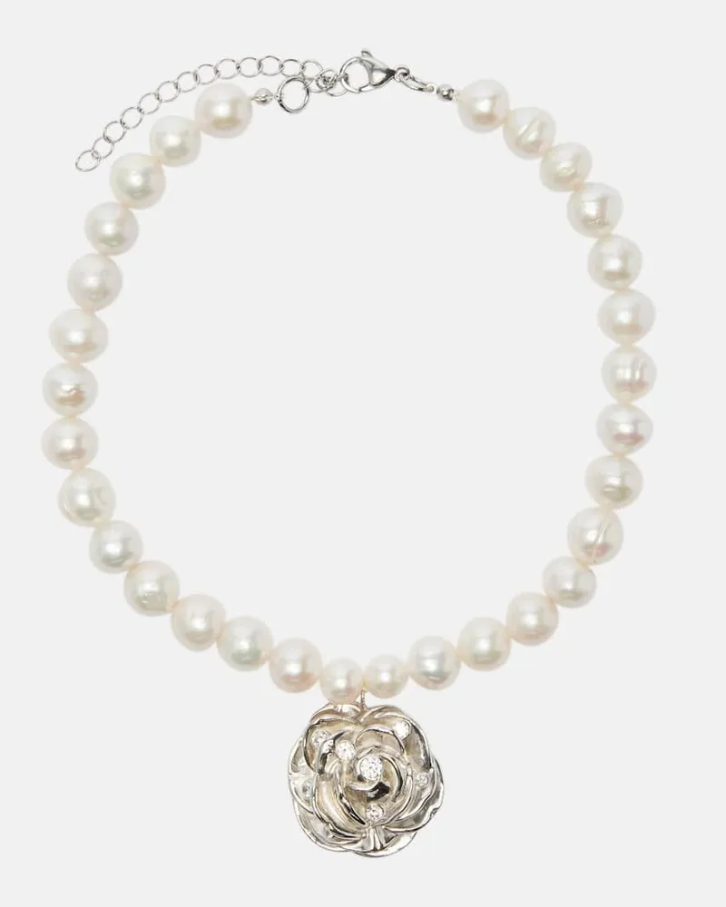 Magda Butrym Collana con perle bijoux Argento