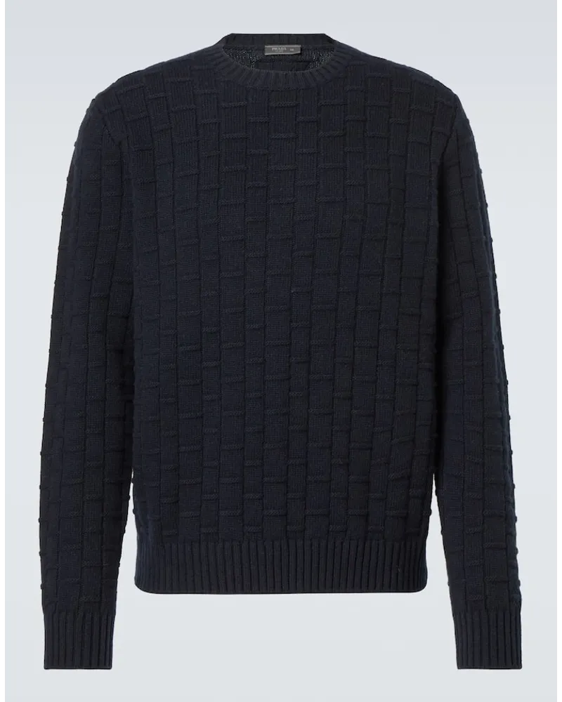 Prada Pullover in lana e cashmere Blu